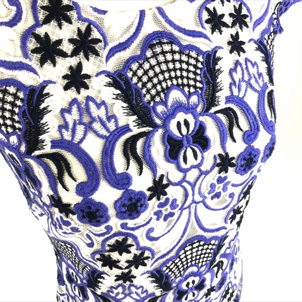 ANTONIO MELANI LACE OVERLAY SHIFT DRESS - Picture 6 of 10